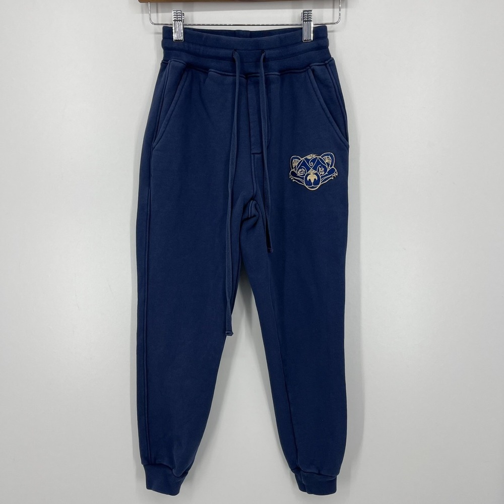 Late Sunday Afternoon Sweatpants Women's XS Navy Blue Drawstring‎ Heavyweight